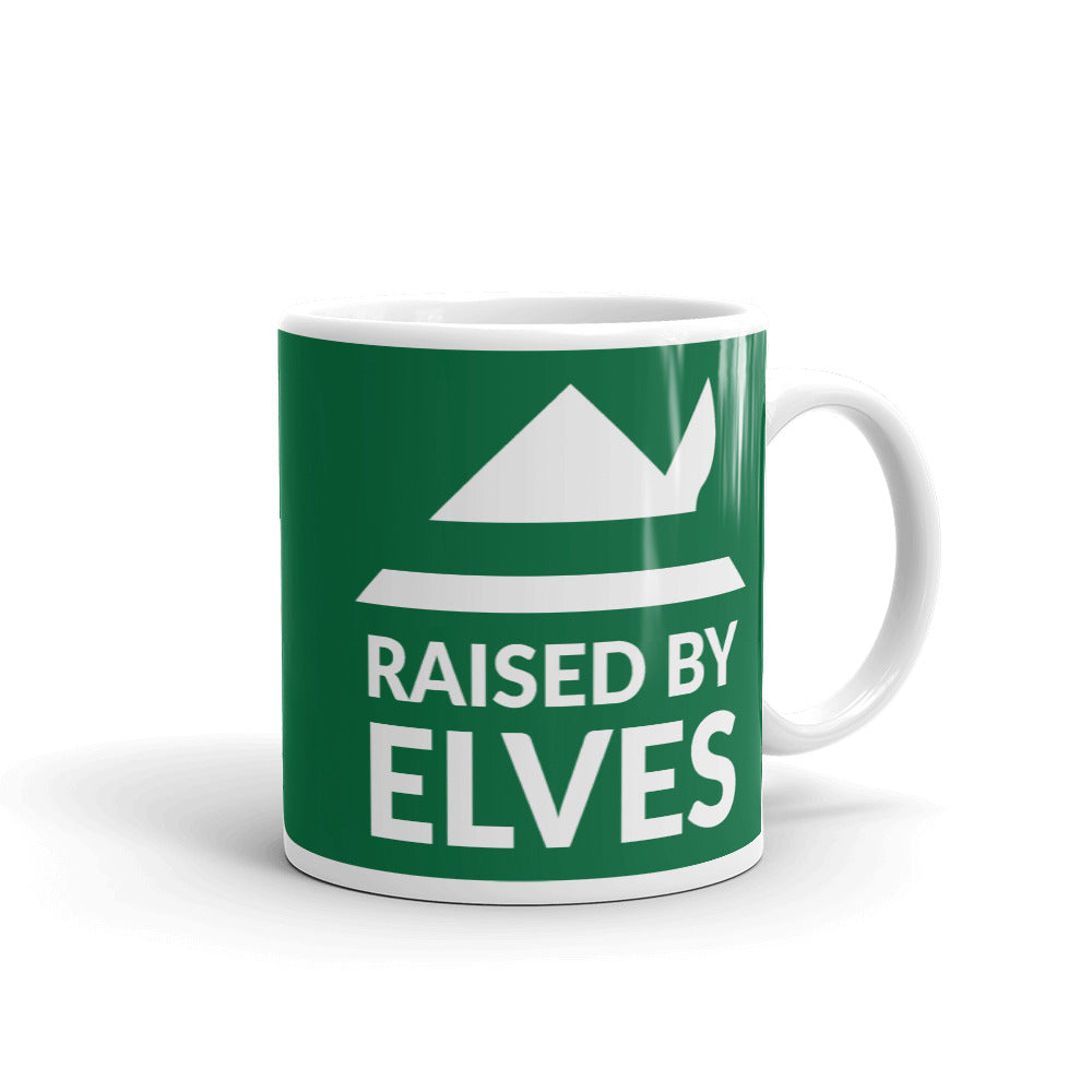 Raised by Elves Holiday Mug