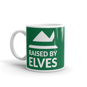 Raised by Elves Holiday Mug